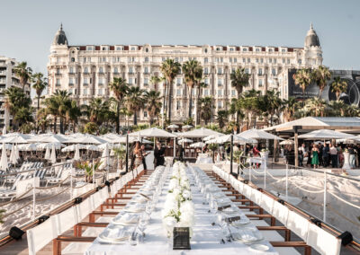 Décoration de l'évènement Roberto Cavalli lors du Festival de Cannes 2022